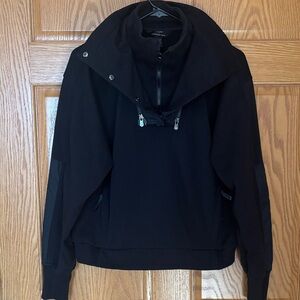 Athleta Allyson Felix Hybrid Black Zip-Up Jacket